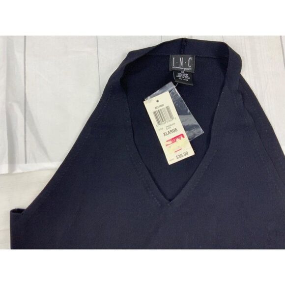 NWT INC Black Knit Top. XL - Picture 3 of 5